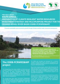 Promote sustainable socio-economic growth through climate resilient water resources development